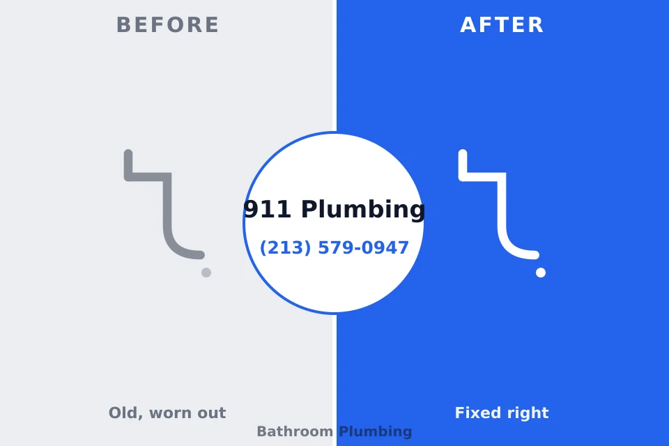 Before and after: plumbing repair Westwood, KY